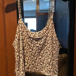 PacSun floral crop top with long straps